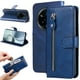 thumbnail image 1 of Funda con Cremallera para Realme 14 Pro Plus, Carcasa Cartera de Cuero PU con Soporte y Tarjetero, 1 of 5