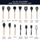 thumbnail image 3 of Juego de utensilios de cocina Home Hero, 44 piezas de silicona con soporte, 3 of 3