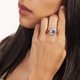 thumbnail image 2 of Anillo BERTHA Juliet chapado en oro rosa de 18 quilates con circonita cúbica azul claro, talla 7, 2 of 3