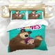 thumbnail image 5 of Masha y el Oso Conjunto de sábanas temático, trío de piezas, cómodo y amigable con la piel, diseño único, regalo de decoración para el hogar para familiares, amigos y fans,140X210cm, 5 of 6
