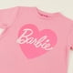 thumbnail image 3 of Polera Manga Corta Niña Rosado Logo Barbie, 3 of 4