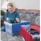 thumbnail image 5 of Contenedor de almacenamiento Akro-Mils KeepBox 45L transparente/azul, 5 of 7