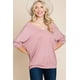 thumbnail image 1 of Top Casual Modal Con Mangas 3 4 Y Mangas Dolman De Canalé Liso, 1 of 5