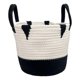 thumbnail image 1 of Macetero Cesto Canasto Organizador Mimbre Bicolor 20x23cm N Beige, 1 of 2