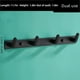 thumbnail image 4 of Maximize Your Space with Our 1pc Thickened Space Aluminum Wall Mounted Coat Rack and Clothe Hook - Punch Free Installation for Easy Organization of Your Bathroom and Wardrobe, 4 of 4