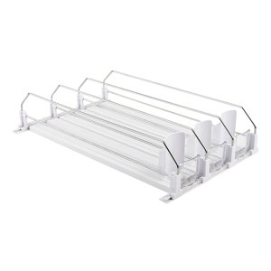 Magideal - Dispensador Automático De Latas Para Frigorífico, Dispensador Automático De Bebidas Deslizante, Reposición De Refrigerador, Organizador Autoempujante 3 Ranuras