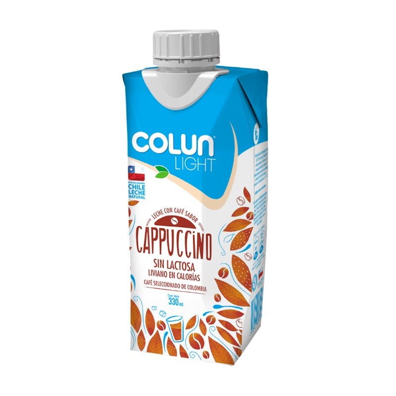 Leche Sin Lactosa Cappuccino 330 ml Colun