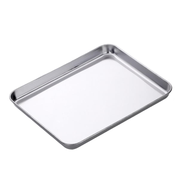 Bandeja De Acero Inoxidable Para Horno, Para Servir Alimentos, Para Cocina, Restaurante Comercial, Color Plateado