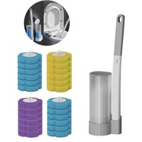 Genérica - Set 24 Cepillo Limpiador De Inodoro Wc Montado En La Pared