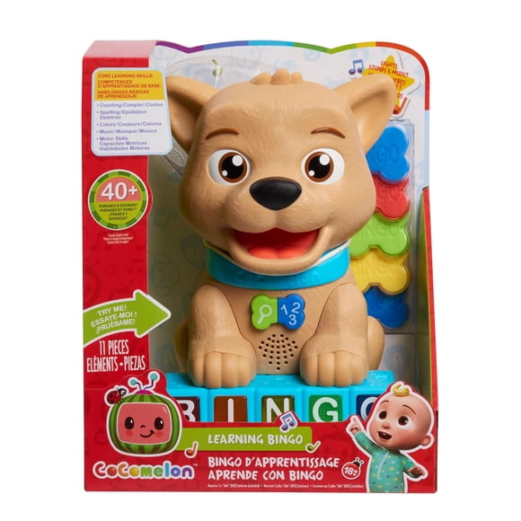 Bingo Toy Just Play Cocomelon Count & Learn de 11 piezas