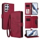 thumbnail image 1 of Funda Cartera Mariposa para [Samsung Galaxy S22 Ultra] con Soporte y Cremallera Rojo, 1 of 6