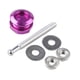 thumbnail image 5 of Kit De Cierre De Capó Con Botón Pulsador Universal De 21 Mm, Accesorios Y Piezas De Repuesto, Antivibración, Color Morado, 5 of 5