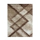 thumbnail image 1 of Shaggy Geometric 133 X 180 Beige, 1 of 3