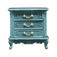 Magideal - Mini Casa De Muñecas Mesitas De Noche Accesorios De Gabinete Accesorios De Fotografía Con Cajón Modelo 1/16 Muebles De Casa De Muñecas Para Niños