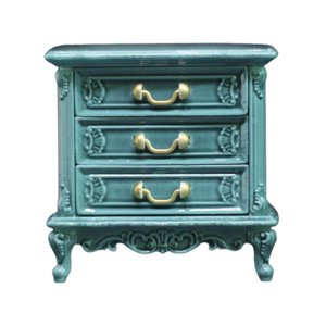 Magideal - Mini Casa De Muñecas Mesitas De Noche Accesorios De Gabinete Accesorios De Fotografía Con Cajón Modelo 1/16 Muebles De Casa De Muñecas Para Niños