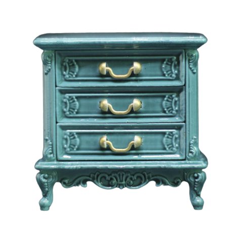 Magideal - Mini Casa De Muñecas Mesitas De Noche Accesorios De Gabinete Accesorios De Fotografía Con Cajón Modelo 1/16 Muebles De Casa De Muñecas Para Niños