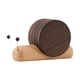 thumbnail image 4 of 5 Piezas Bebe Posavasos Forma De Caracol Lindas Posavasos Para Nevera Para El Hogar, 4 of 5