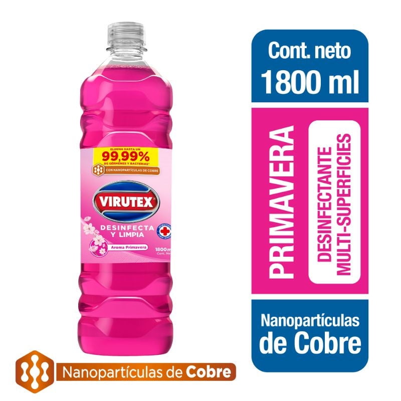 Virutex - Limpiador Líquido Desinfectante Primavera