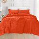 thumbnail image 2 of Juego de sábanas Elegant Comfort de franela de terciopelo Cal King Orange, 2 of 9