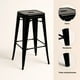 thumbnail image 5 of Piso Taburete Tolix Alto para Bar o Terraza - Negro, 5 of 7