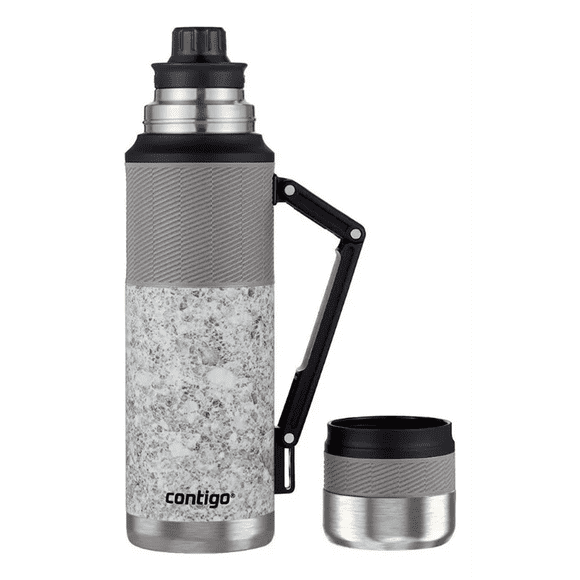 Termo al vacío Contigo® de acero inoxidable Thermalock 1,182 ml, plateado, a prueba de fugas