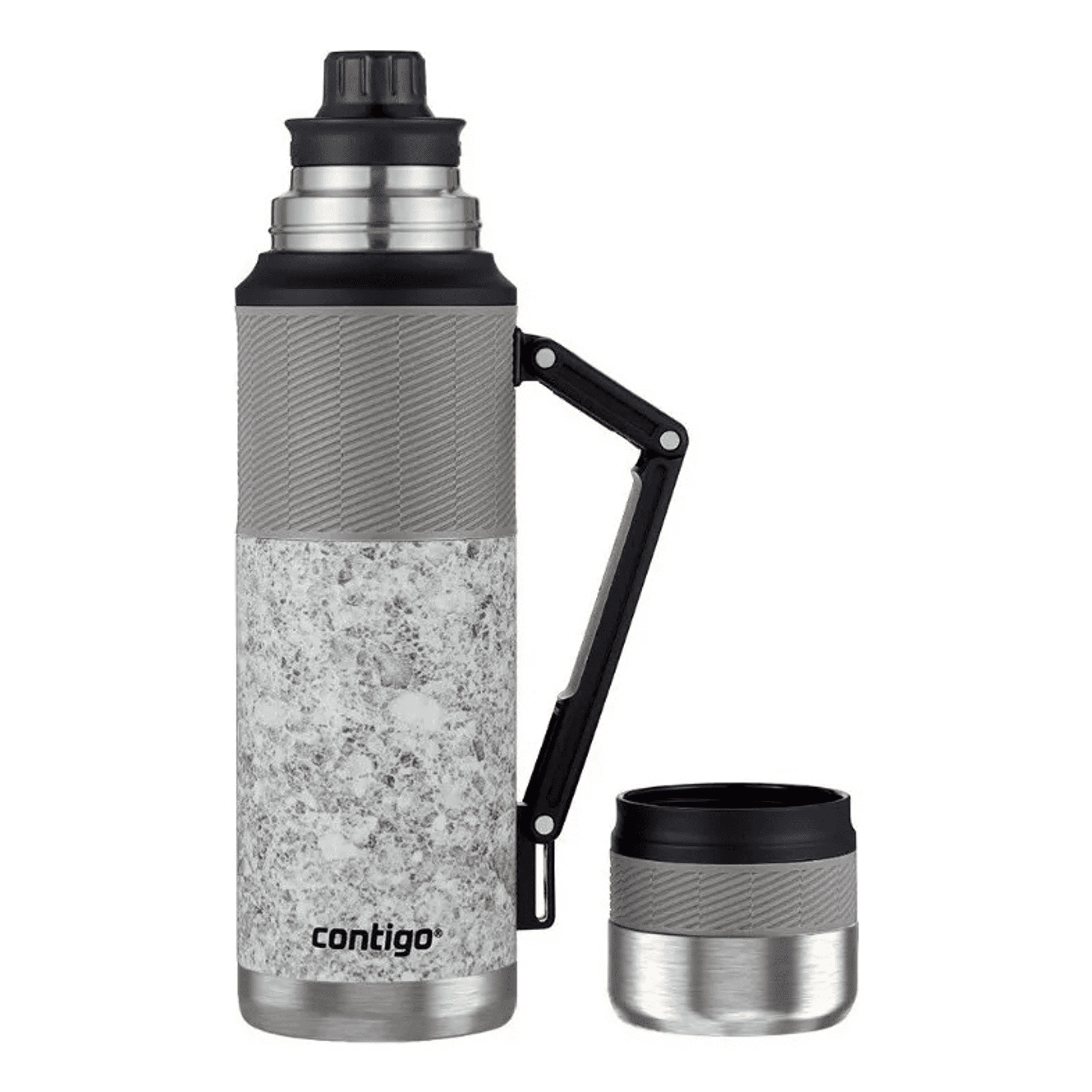 Termo Al Vacío Contigo® De Acero Inoxidable Thermalock 1,182 Ml, Plateado, A Prueba De Fugas