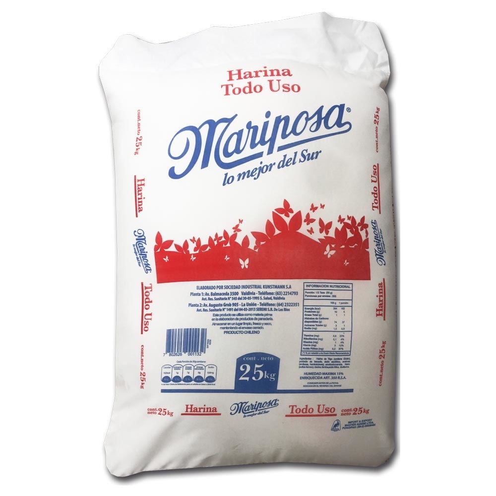 Harina Todo Uso 25 Kg Mariposa