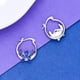 thumbnail image 4 of Pendientes de puntada para niñas, regalos de puntada, pendientes de aro Ohana Means Family, joyería de puntada, regalo de cumpleaños para hija y nieta, cobre, sin piedras preciosas, 4 of 5