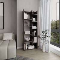 Tuhome - Biblioteca 6 Niveles Clover Milan Y Wengue 162X60X25 Cm