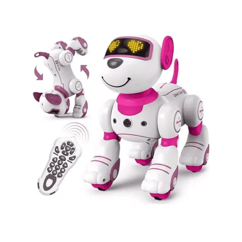 Genérico - Perro Robot Inteligente Control Remoto Interactivo Rosado