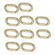 thumbnail image 2 of 10x Anillos Ovalados Con Resorte Mosquetón Resorte Llavero Hebilla Empuje Gancho Dorado, 2 of 5