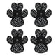 thumbnail image 2 of 4 Piezas Almohadillas Para Patas De Perro Calzado Para Mascotas Botines Calcetines Pegatinas Para Pies Antideslizantes Para Perros M Negro, 2 of 3