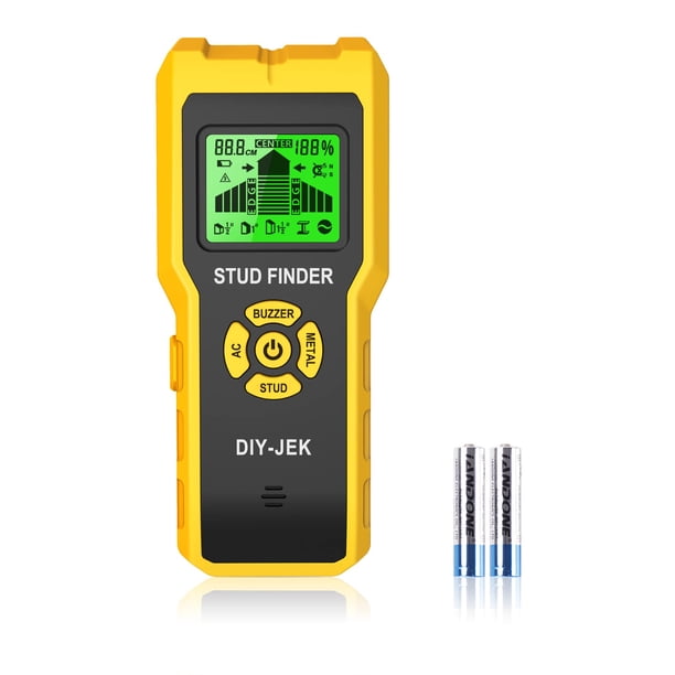 Escáner de pared 5 en 1 DIY-JEK TH910 Stud Finder para madera, metal, viguetas y tuberías