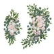 thumbnail image 2 of 2x Corona Floral Artificial De La Puerta Del Botín Hogar Rosa Telón De Fondo Boda Arco Flor, 2 of 3