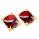 thumbnail image 1 of 2 Piezas Reflectantes Buceo Buzo Kayak Pegatina Calcomanía Calavera Roja, 1 of 5