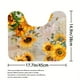 thumbnail image 5 of 1pc Sunflower & Bee Bathroom Set - Anti-Slip Bath Mat, Shower Curtain, and Toilet Cover - Flowers Pattern Bathroom Accessories for a Cozy and Inviting Bathroom Decor, 5 of 5