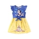 thumbnail image 1 of Vestido enterizo para niña pequeña de Blancanieves de Disney con moño, 5-6 años, 1 of 8