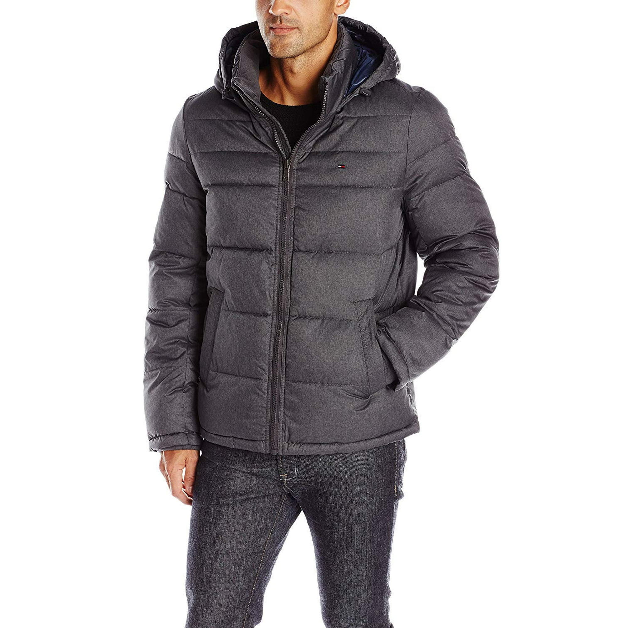 Chaqueta Tommy Hilfiger Clásica Con Capucha Acolchada Para Hombre, 3 Veces Más Grande