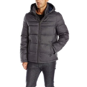 Chaqueta Tommy Hilfiger Clásica Con Capucha Acolchada Para Hombre, 3 Veces Más Grande