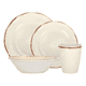 thumbnail image 2 of Juego 16 piezas de vajilla melamina platos vasos Crema, 2 of 3