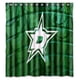 thumbnail image 1 of Cortina de ducha Dallas Stars, juego de cortina de baño con ganchos, tamaño 60 x 72 pulgadas, 1 of 3