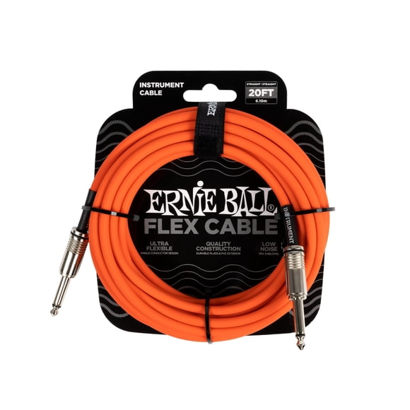 Cable de instrumentos Ernie Ball 1/4 Mono Naranja 6m