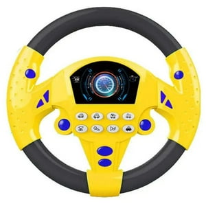 Genérico - Juguete Volante Simulador De Auto Para Niños Amarillo