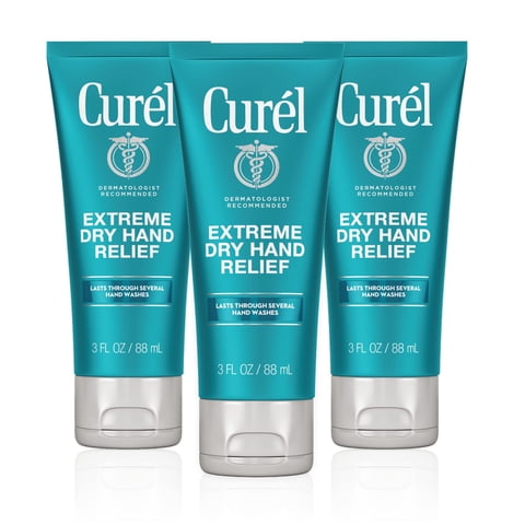 Crema De Manos Curel Extreme Dry Travel, Tamaño 90 Ml (Paquete De 3)