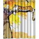 thumbnail image 1 of Cortina de ducha Hobbes, juego de cortinas de baño con ganchos, tamaño 48 x 72 pulgadas, 1 of 3