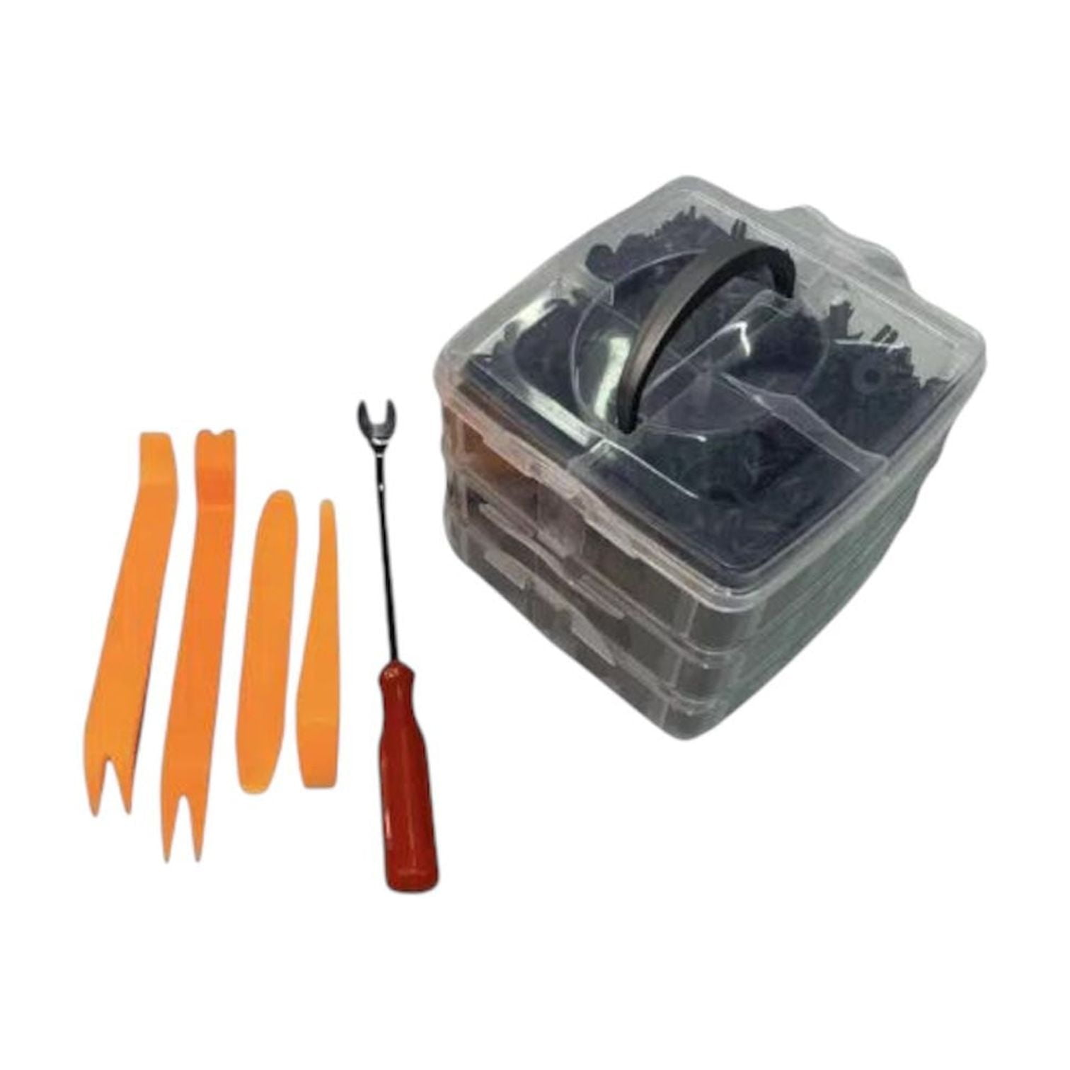 Alday - Kit 620 Broches Automotrices + Herramientas Desmontaje