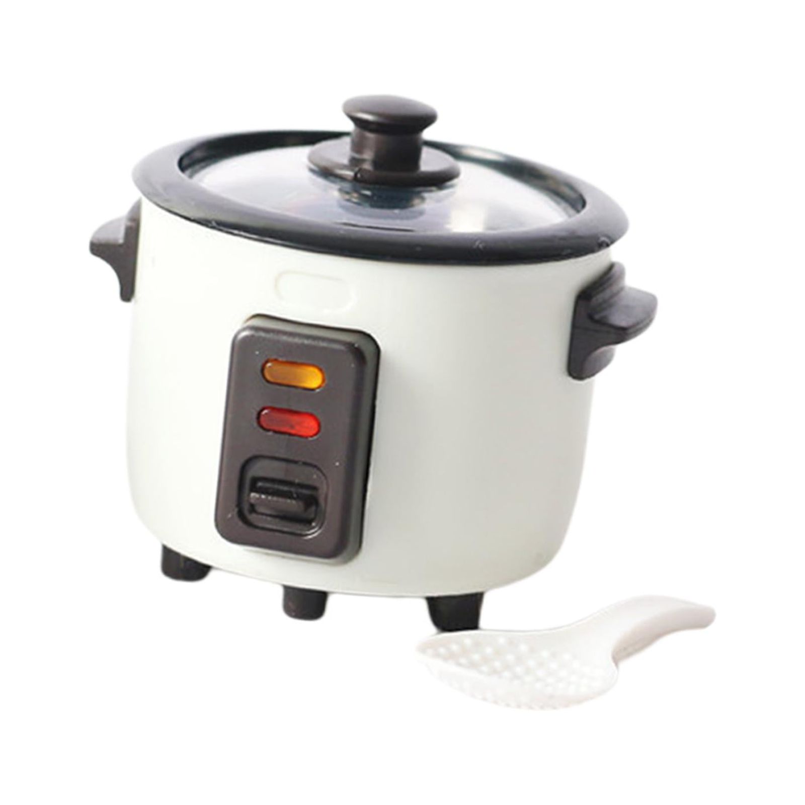 Magideal - Paisaje De Cocina De Arroz En Miniatura De Plástico 1/12, Casa De Muñecas, Suministros Para El Salón, Decoración De Cocina , Blanco