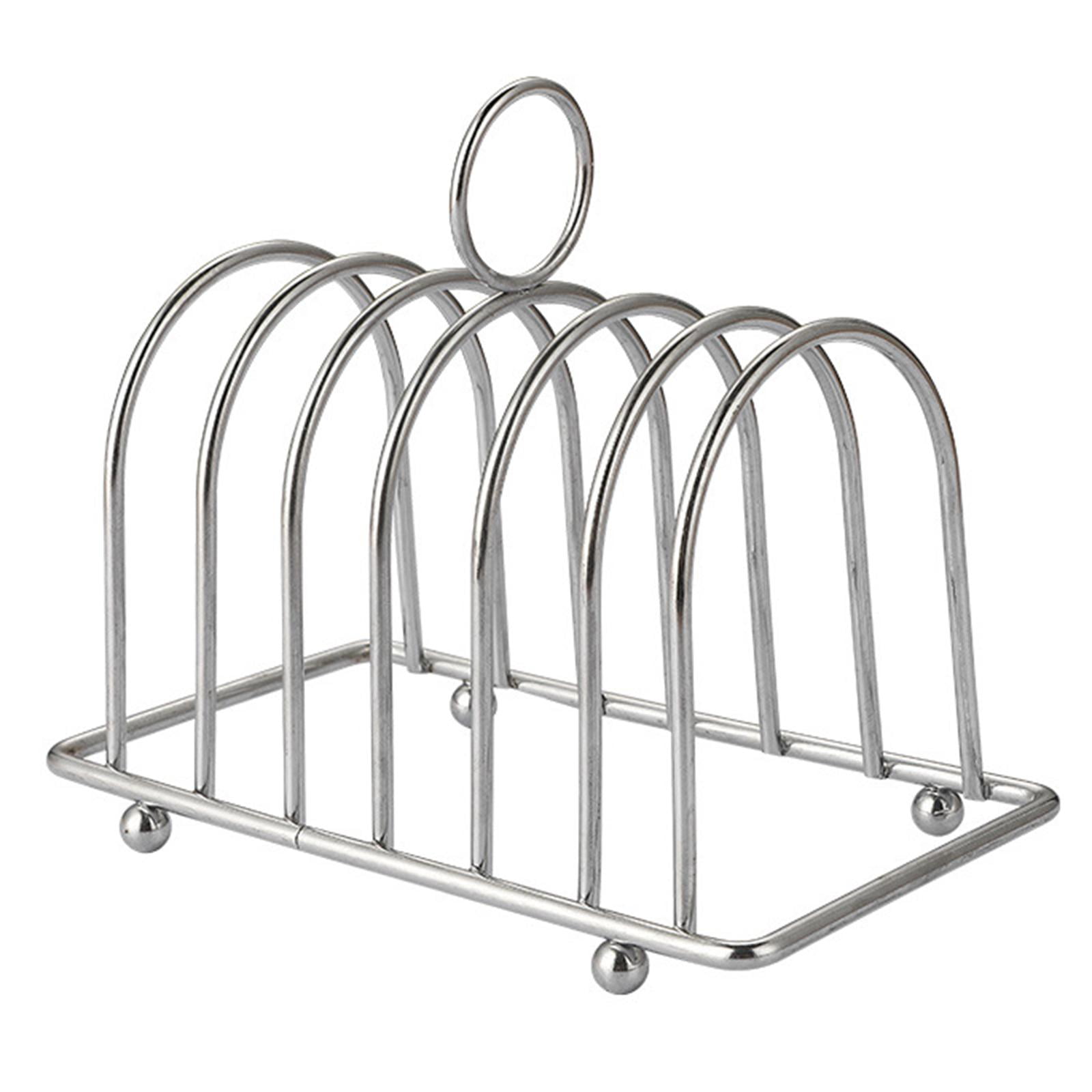 Magideal - Rejilla Para Tostadas, Rejilla Para Tostar, Bandeja De Exhibición, Rejilla Para Hornear, Estación De Enfriamiento Para Tienda De Postres, Herramientas Plata