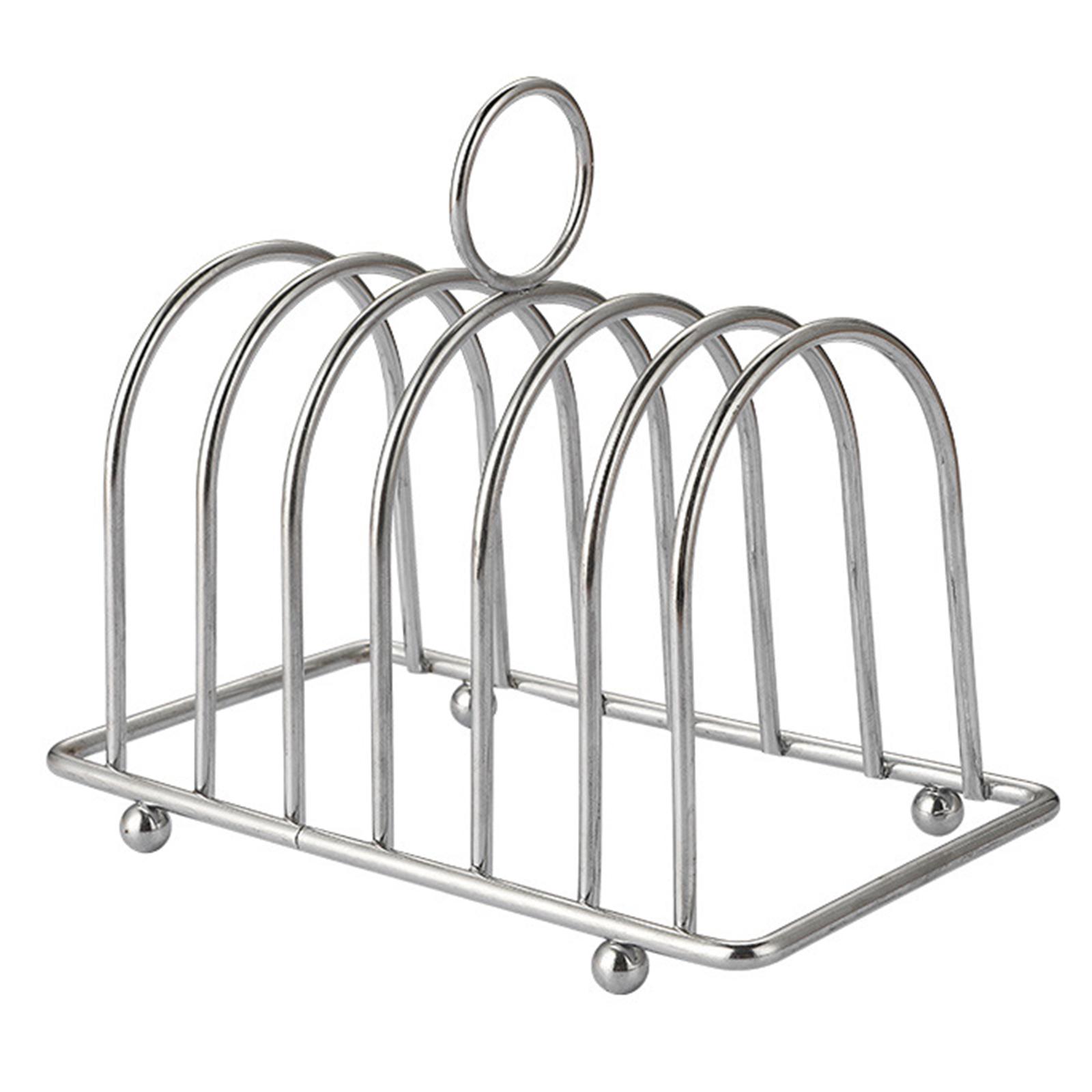 Magideal - Rejilla Para Tostadas, Rejilla Para Tostar, Bandeja De Exhibición, Rejilla Para Hornear, Estación De Enfriamiento Para Tienda De Postres, Herramientas Plata