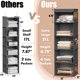 thumbnail image 3 of Organizador de armario Simple Houseware, 5 estantes, para colgar, gris oscuro, 3 of 5